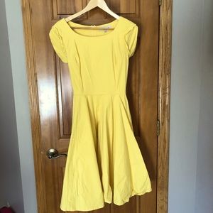 Vintage Style Boutique Yellow Dress